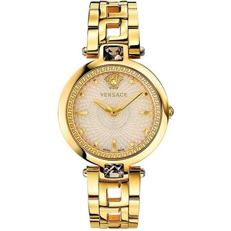 versace women's crystal gleam|Versace Crystal Gleam Swiss Quartz Leather Strap Watch, .